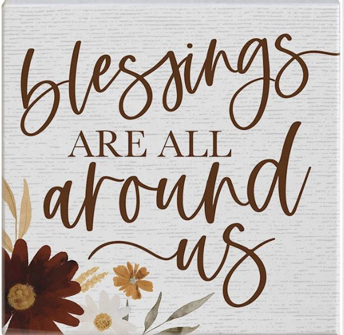 Small Talk Square-Blessings Are All Around Us/Fall (5.25" x 5.25") (SHIPPING SEP 2026)