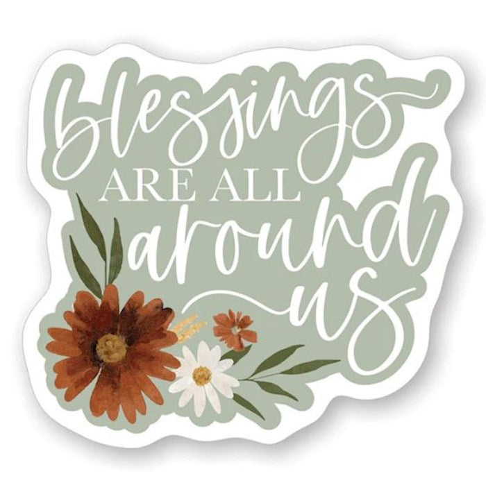 Sticker-Blessings Are All Around Us/Fall (2.5" x 3.25") (SHIPPING SEP 2026)