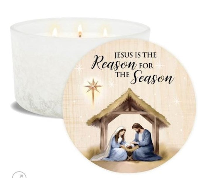 Candle-3-Wick-Reason for the Season (5-1/8")