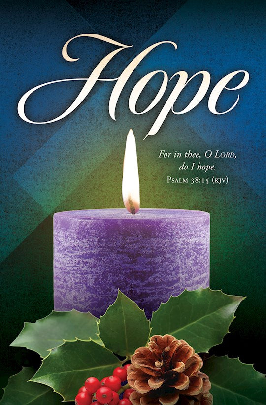 Bulletin-Advent-Hope Ps 38:15 KJV (Pack Of 100)