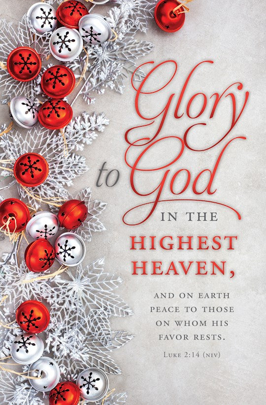 Bulletin-Christmas-8.5 X 11  Glory to God NIV (Pack Of 100)