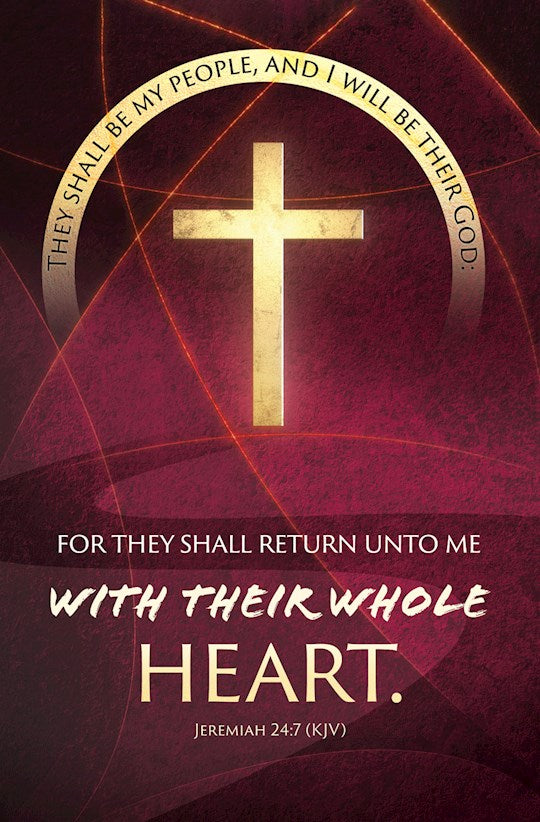 Bulletin-Revival-Revival Jer 24:7 KJV (Pack Of 100)