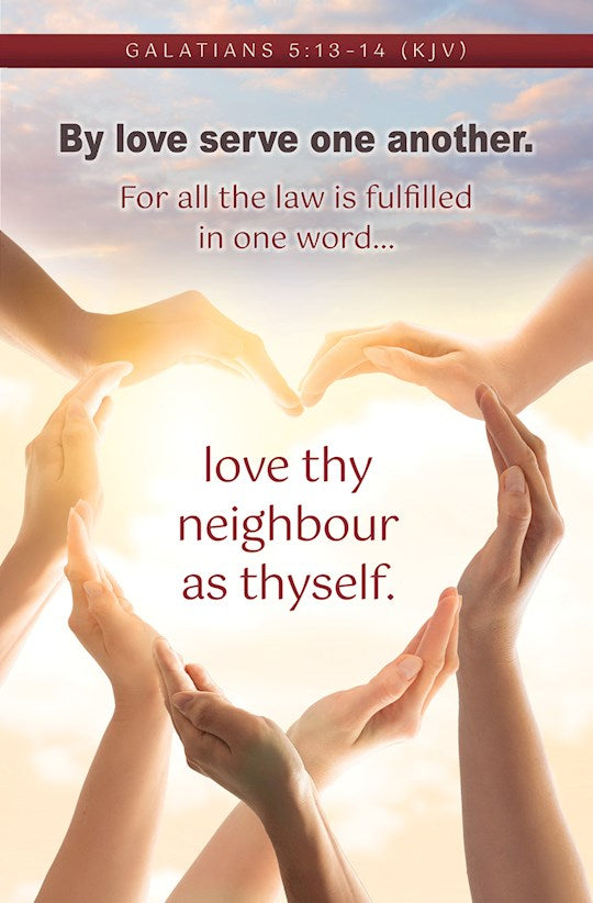 Bulletin-Servanthood Gal 5:13-14 KJV (Pack Of 100)