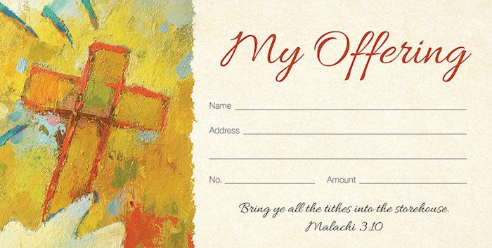 Offering Envelope-General-Bring Ye All The Tithes Mal 3:10 KJV (Pack Of 100)