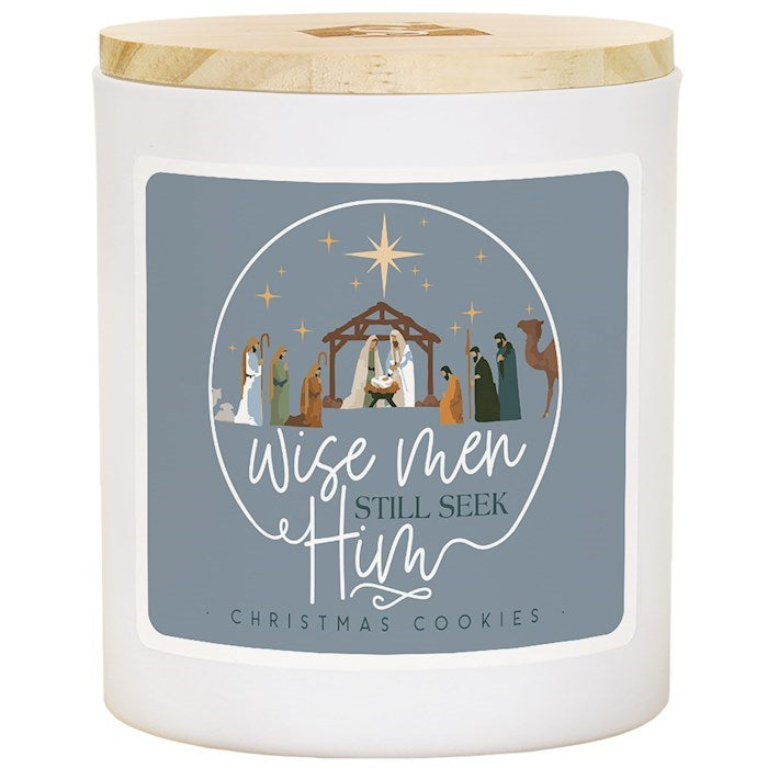 Candle-Wise Men Still Seek Him-Christmas Cookies Scent (11 Oz Soy-2 Wick)