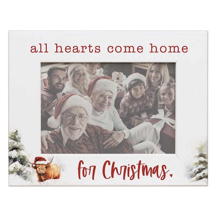 Frame-All Hearts Come Home For Christmas/Cow (9.25" x 7.25")