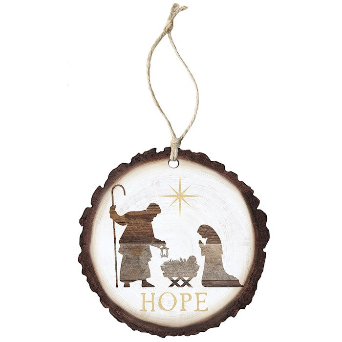 Ornament-Hope/Nativity (4" x 7.5")-Wood
