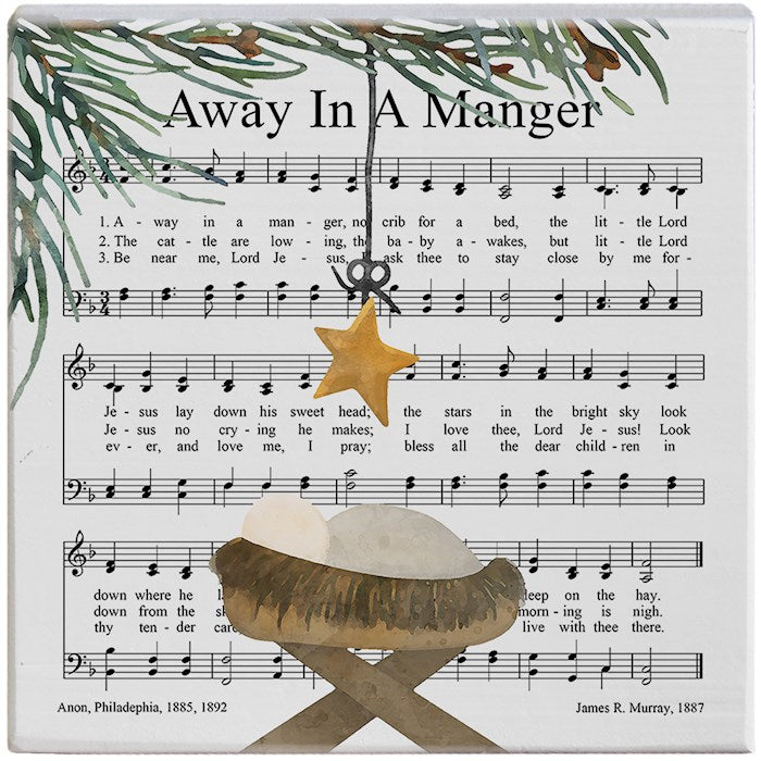 Small Talk Square-Away In A Manger (5.25" x 5.25")