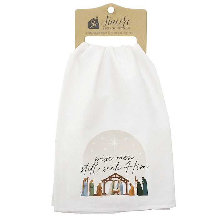 Tea Towel-Wise Men Still Seek Him (29" x 29")