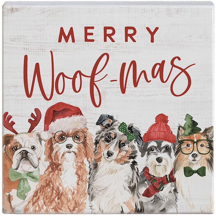 Small Talk Square-Merry Woof-mas (5.25" x 5.25")