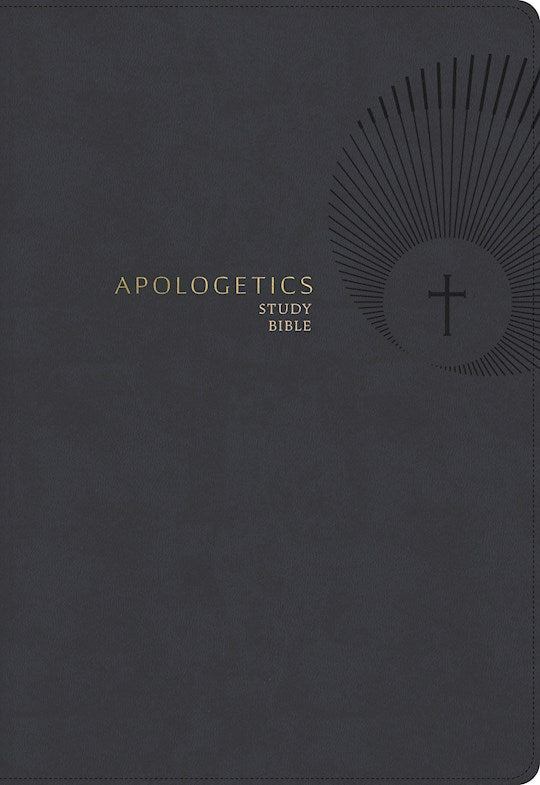 CSB Apologetics Study Bible (Revised &amp; Updated)-Charcoal LeatherTouch Indexed