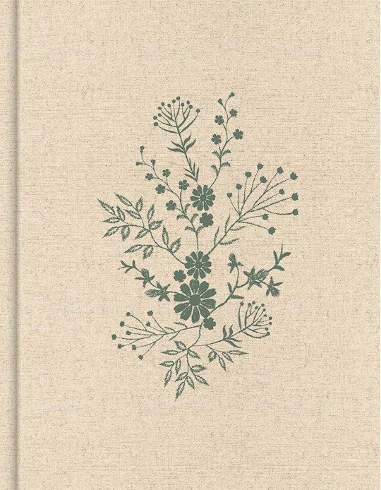 CSB Notetaking Bible (Expanded Reference Edition)-Cream/Floral Cloth Over Board