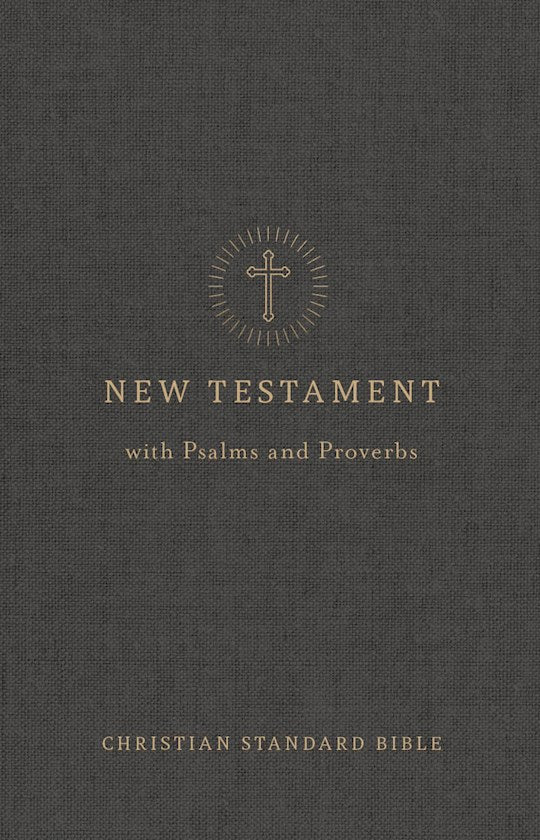 CSB Pocket New Testament with Psalms &amp; Proverbs (Easy-to-Read Optimal Type)-Charcoal Softcover