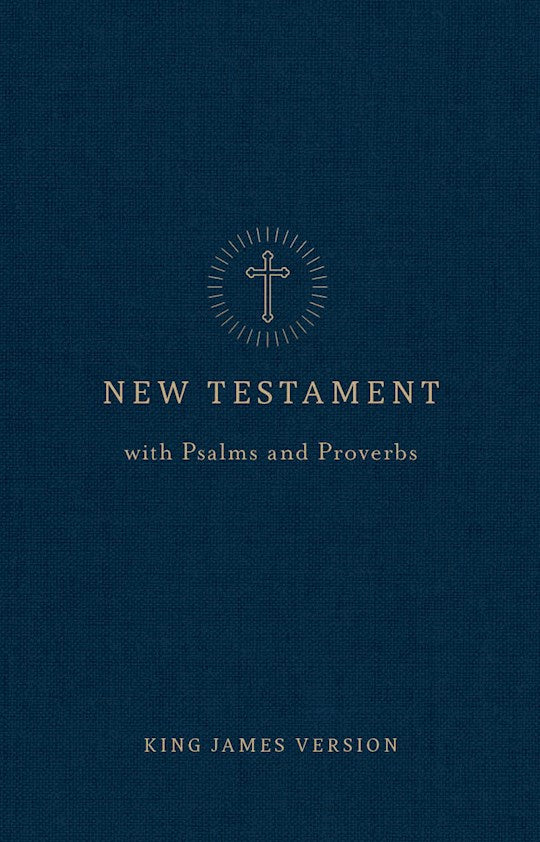 KJV Pocket New Testament with Psalms &amp; Proverbs-Navy Softcover