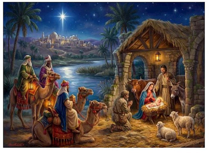 Jigsaw Puzzle-Adoration of the Magi (1000 Pieces)