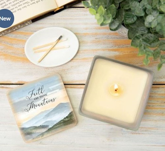 Candle-Square-Faith (Spring Breeze) (3.25")