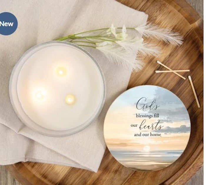 Candle-3-Wick-Blessings (Sweet Vanilla) (5-1/8")