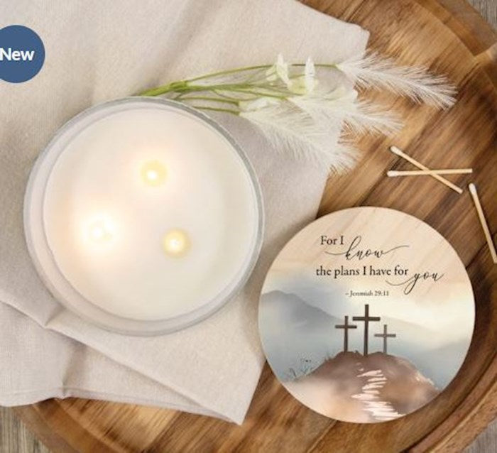 Candle-3-Wick-The Plans (Sweet Vanilla) (5-1/8")