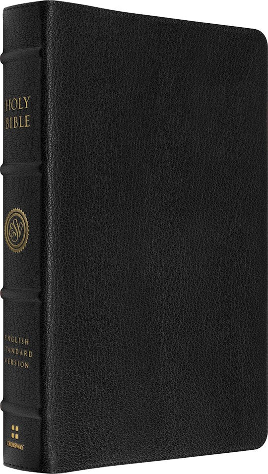 ESV Heirloom Bible Scriptura Sacra: 25th Anniversary Personal Size Reference Edition-Black Goatskin Full Yapp
