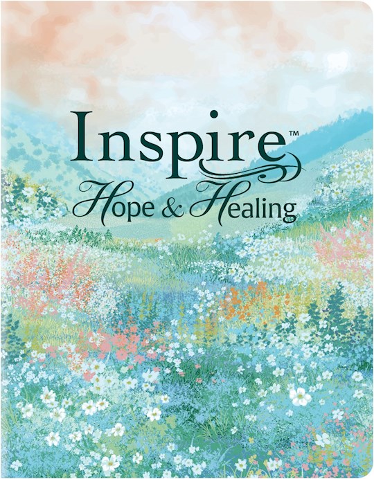 NLT Inspire Hope And Healing Bible Filament Enabled-Wildflower Meadow LeatherLike