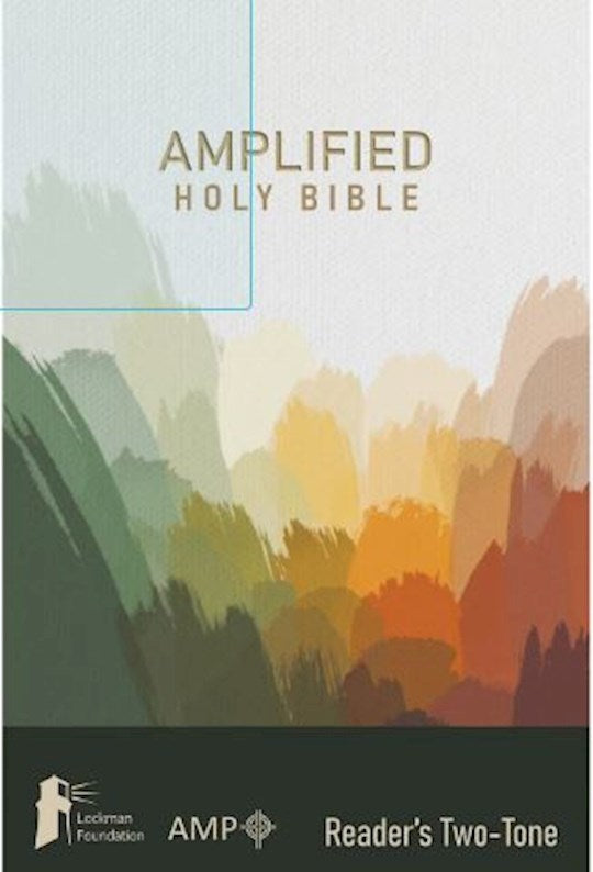 Amplified Two-Tone Readers Holy Bible-Forest Green Genuine Leather
