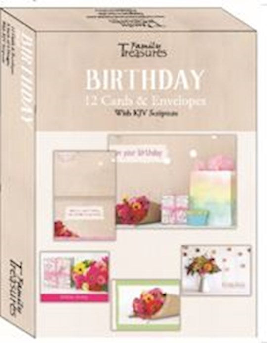 Boxed Card-Birthday-Cheer (Pack Of 12)