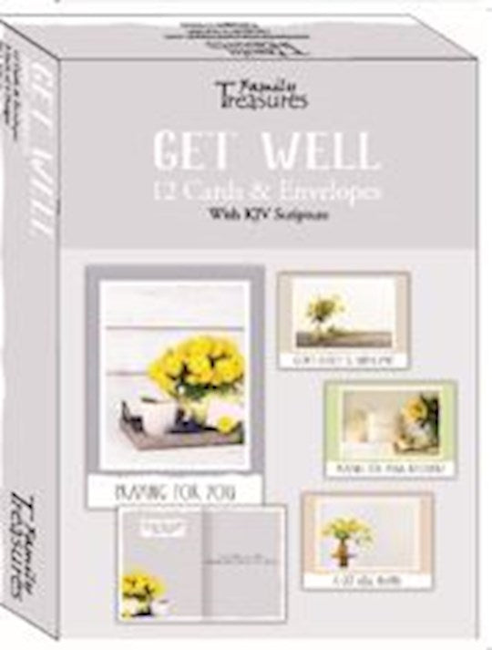 Boxed Card-Get Well-Sunny Thoughts (Box Of 12)