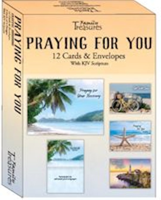 Boxed Card-Praying For You-Coastal Sunshine (Box Of 12)