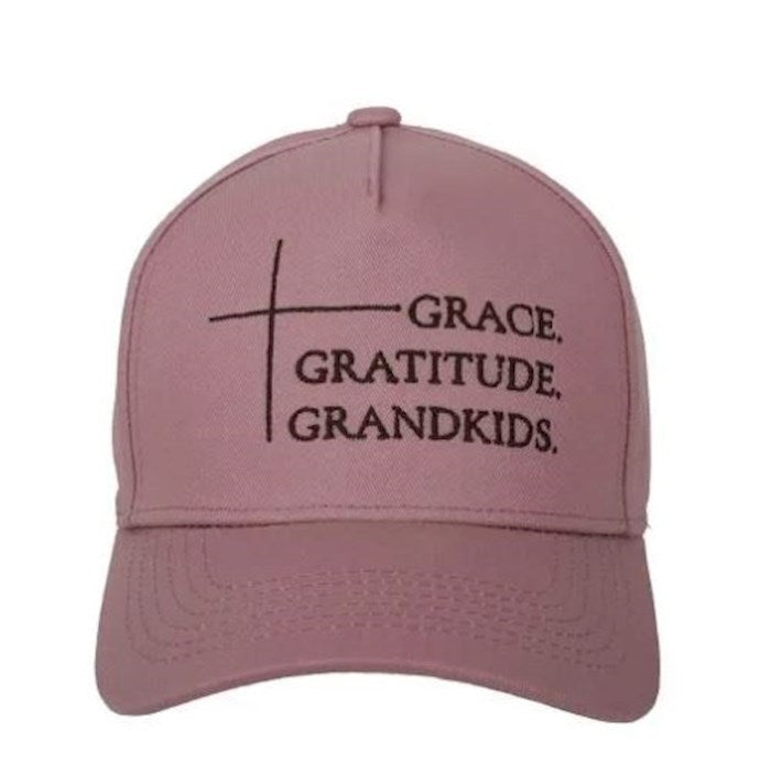Cap-Grace Gratitude Grandkids-Pink