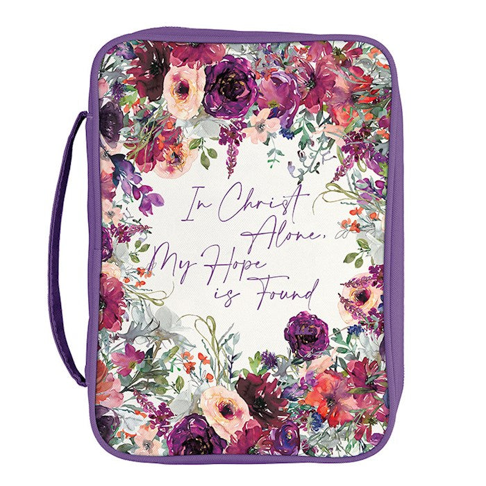 Bible Cover-In Christ Alone My Hope Is Found (6" x 9" x 1.5")