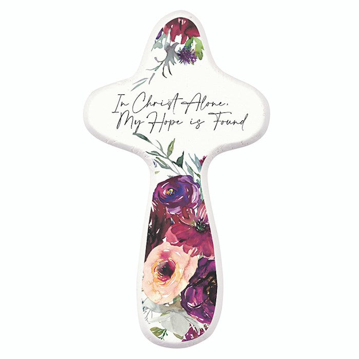Handheld Cross-In Christ Alone My Hope Is Found (4")