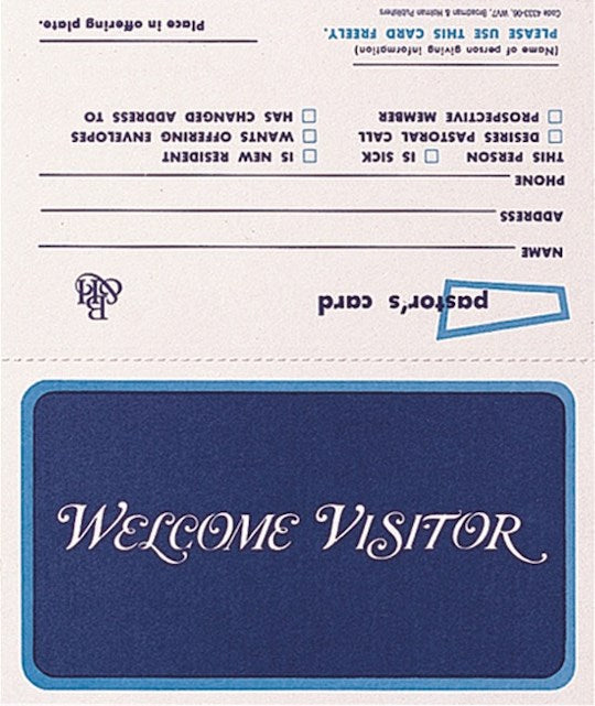 Visitor Card-Welcome Visitor (