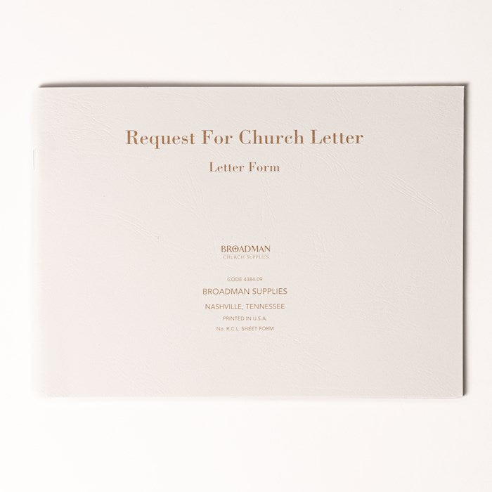 Form-Church Letter Request Form (Form RCL) (Pack Of 50)