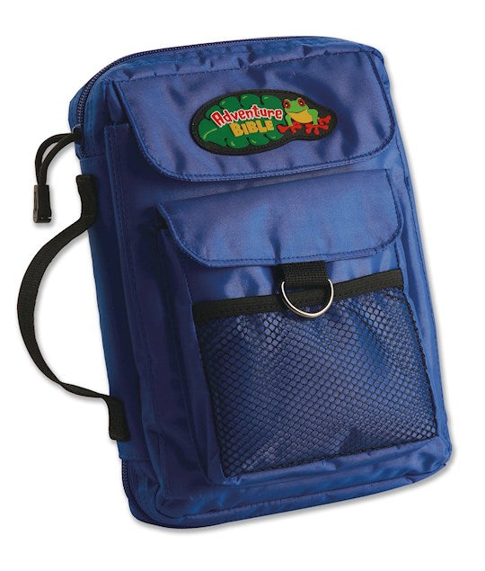 Bible Cover-Adventure Bible-Blue Nylon-Medium