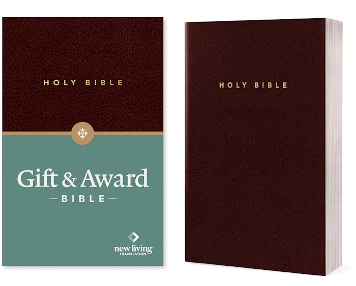 NLT Gift &amp; Award Bible-Burgundy Imitation Leather