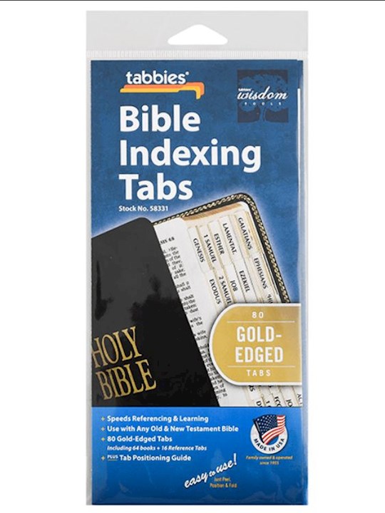 Bible Tab-Standard-Old &amp; New Testament-Gold Edged