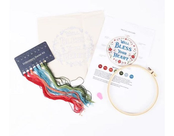 Embroidery Kit-Well Bless Your Heart (8&quot;)