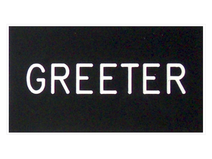 Badge-Greeter-Clip Back (1-1/4 x 2-1/4)