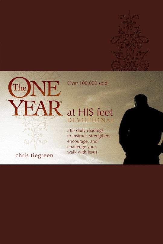 The One Year At His Feet Devotional-LeatherLike