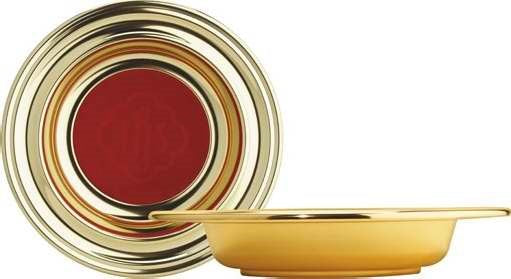 Offering Plate-Brasstone-Anodized Aluminum (Red IHS)-14&quot; (RW 314AB)
