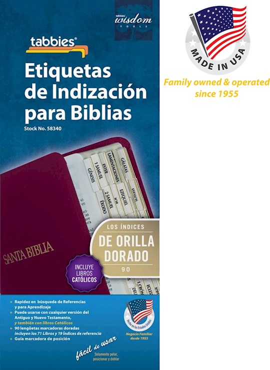 Spanish-Bible Tab-Old &amp; New Testament W/Catholic Books-Gold Edge