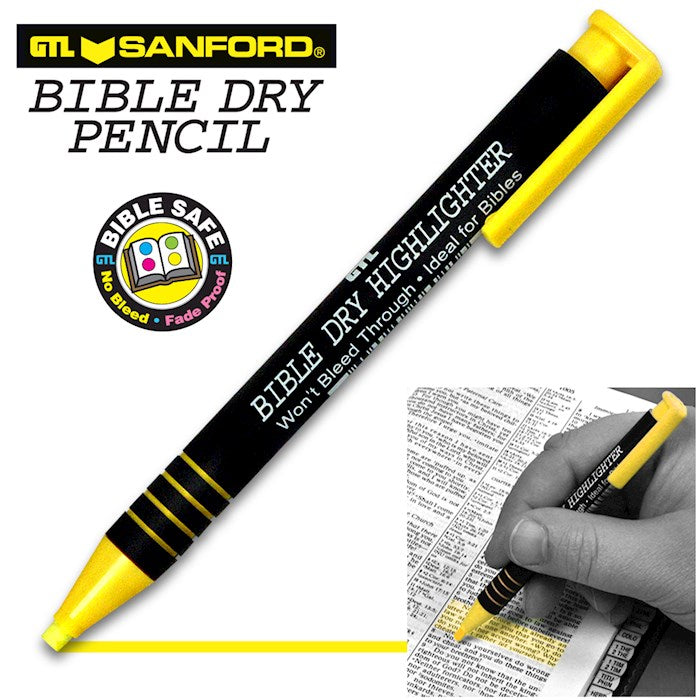 Highlighter-Bible Dry-Yellow (Bx/12)