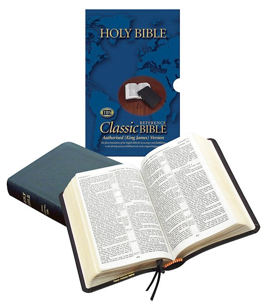KJV Classic Reference Bible-Black Calfskin (