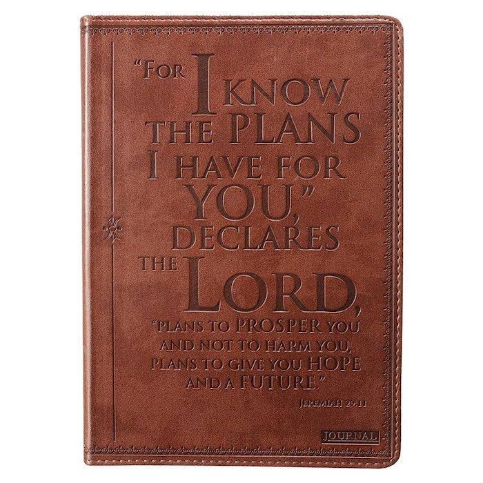 Journal-I Know The Plans-Brown LuxLeather