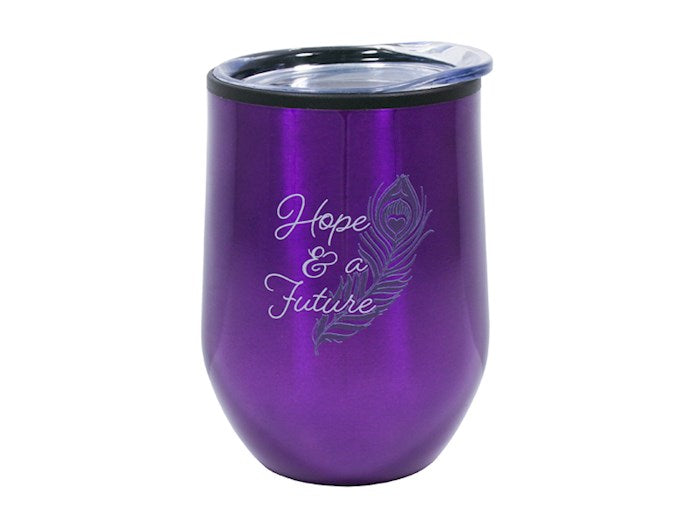 Mug Tumbler-Hope &amp; A Future-Purple Stainless (12 Oz)