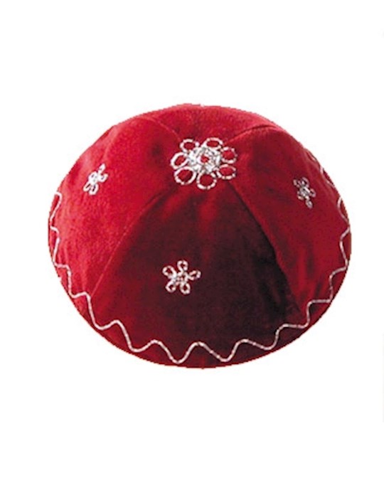 Kippah-Velvet-Red (