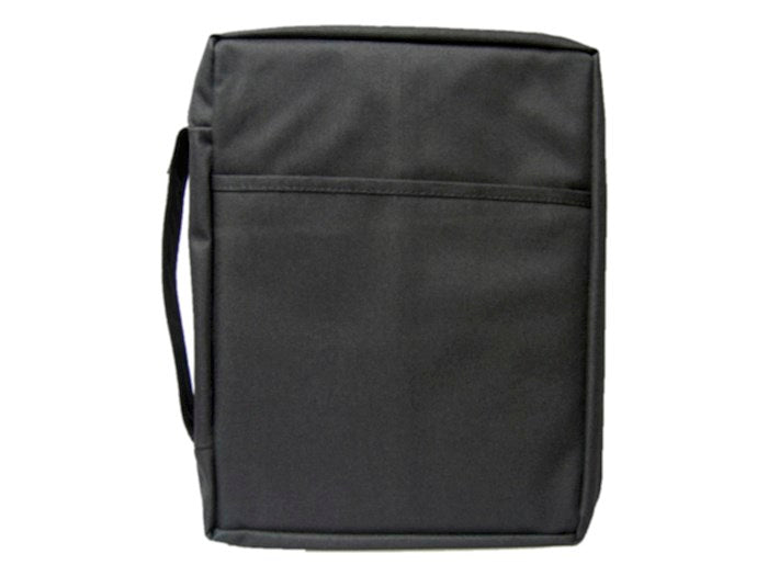 Bible Cover-Canvas-Solid Color-Black-XLG