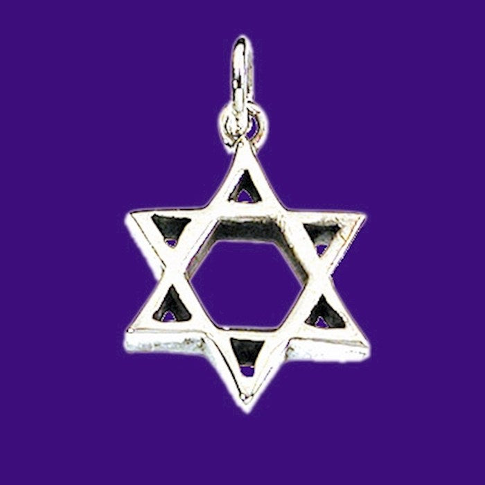 Necklace-Star Of David (Modern) (Sterling Silver)-20" Chain (