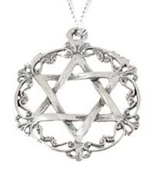 Necklace-Star Of David (Queen Esther) (Sterling Silver)-20" Chain (