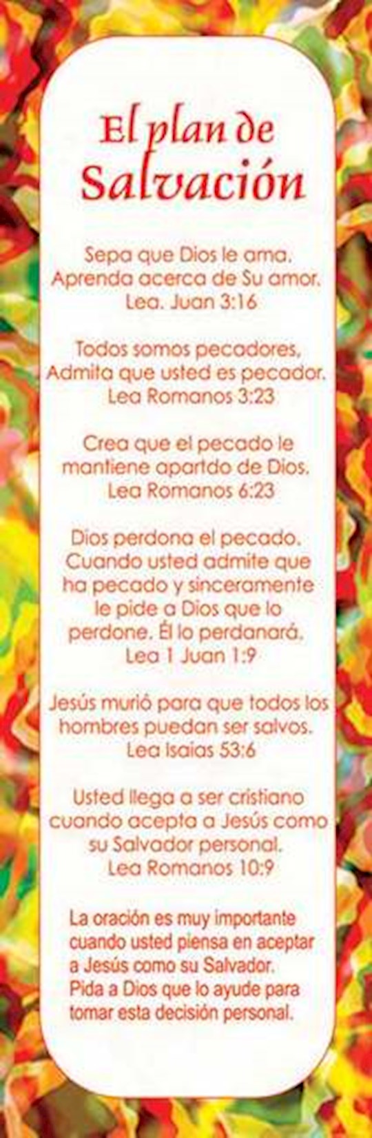 Marcadores-El Plan de la Salvacion (Bookmark-Plan Of Salvation) (Pack Of 25)